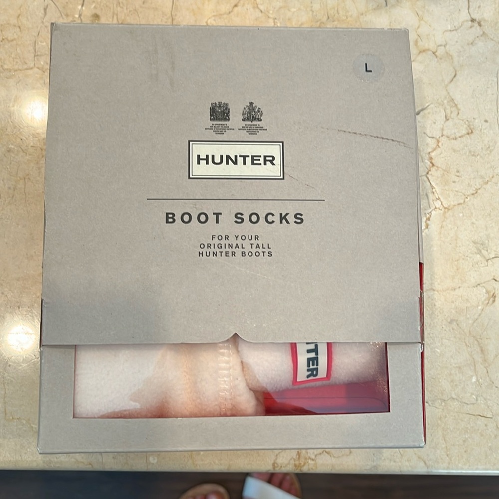 Hunter boot socks, size L